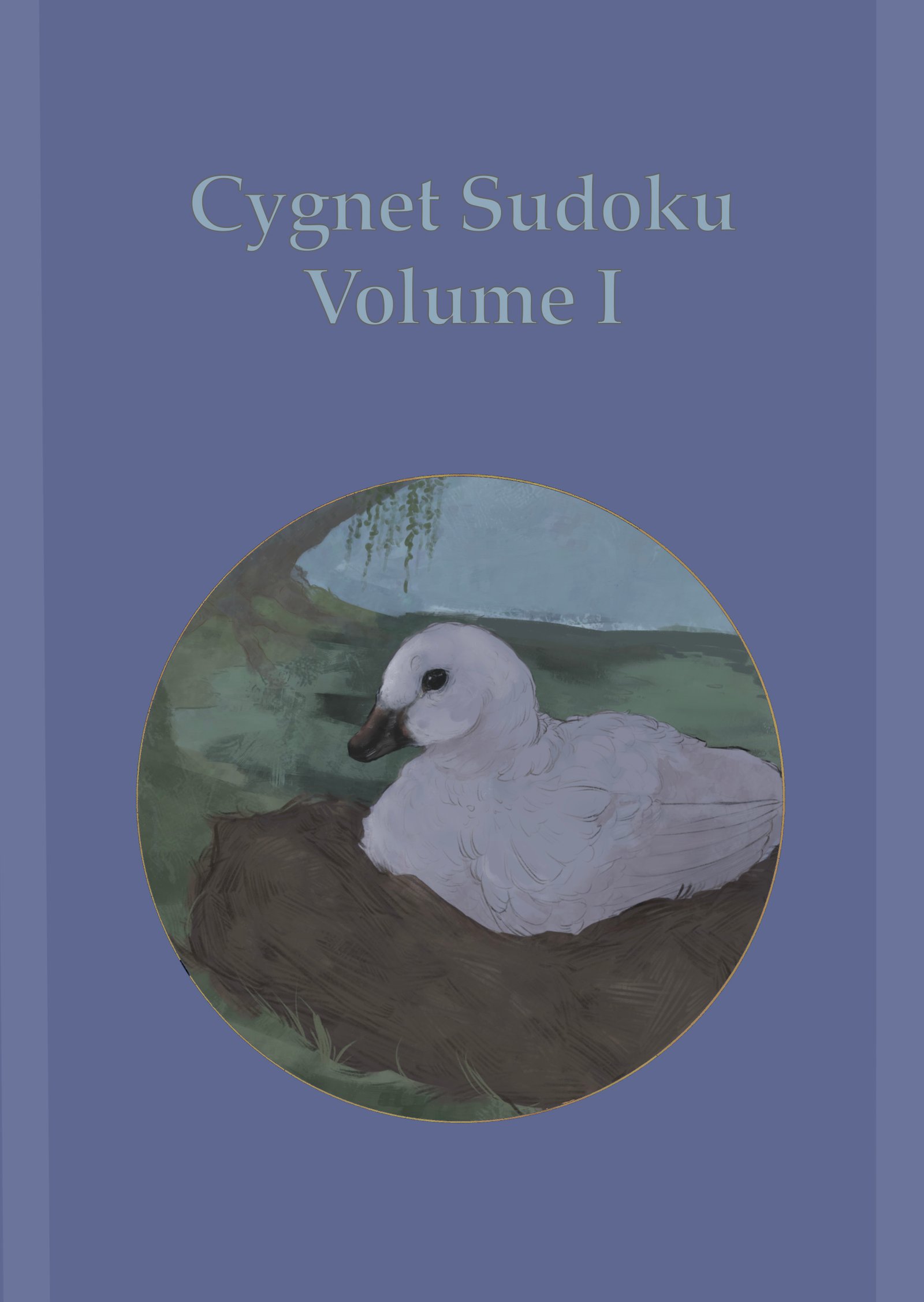 Cover of book featuring a cygnet